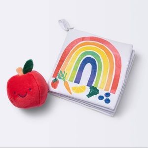 Cloud Island Soft Activity Book and Fruits & Veggies Baby Early Learning Toy